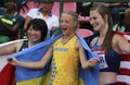 Alina Shukh Ukraine win javelin throw final in the IAAF World U20 Championship in Tampere, Finland