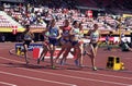 Athletes running 800 metres in the IAAF World U20 Championship in Tampere, Finland 10th July, 2018