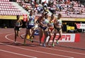 Athletes running 800 metres in the IAAF World U20 Championship in Tampere, Finland 10th July, 2018