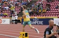 TAMPERE, FINLAND, July 11: australian fans and ASHLEY MOLONEY Australia win gold and silver medals in decathlon on the IAAF