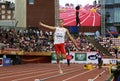 BARTOSZ GABKA from POLAND on the long jump event at the IAAF World U20 Championships in Tampere,