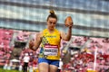 DARIA HARKUSHA ukrainian track and field athlete on discus throw in the IAAF World U20 Championship
