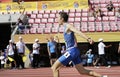 TAMPERE, FINLAND, July 15: Edoardo Scotti winning 4X400 meters relay in the IAAF World U20 Championship in Tampere, Finland 15th Royalty Free Stock Photo