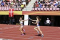 Miriam CIDORIKOVA and Sophia ZAPOTOCNA from SLOVAK REPUBLIC running 4x400 metres relay in the IAAF