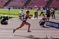 PIIBE KIRKE ALJAS ESTONIA on the 400 metrs hurdles in IAAF World U20 Championship in Tampere, Finland