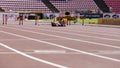 PIIBE KIRKE ALJAS ESTONIA on the 400 metrs hurdles in IAAF World U20 Championship in Tampere, Finland