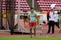 VALENTIN ANDREEV from Bulgaria on hammer throw event on the IAAF World U20 Championship Tampere, Finland 11th July, 2018.