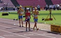 VIKTOR KONONENKO UKR, JAN MOREU PUR, ANDRIY SYNDYUK UKR, 10,000 metres race walk men in the IAAF World U20 Championship