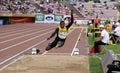 WAYNE PINNOCK from Jamaica win bronze medal in the long jump final at the IAAF World U20 Championships