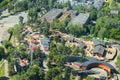 Tampere, Finland - 24 June 2019: Beautiful top view of amusement park Sarkanniemi