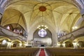 Tampere lutheran church interior. Finland landmark heritage. Suomi