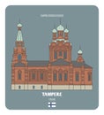 Tampere Orthodox Church, Finland. Architectural symbols of European cities