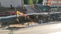 Tampere tramline under construction