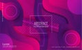 Abstract Futuristic Wave Background Gradien Purple Color Design