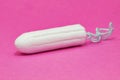 Tampon woman hygiene Royalty Free Stock Photo