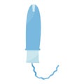 tampon woman period icon element blood applicator