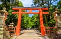 Tamukeyama Hachimangu Shrine in Nara, Japan