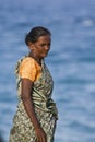 Tamul old woman from Sri Lanka, at Batticaloa