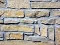 Tan Flagstone Wall Royalty Free Stock Photo