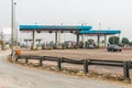 Toll Plaza along CT01 Expressway in Mekong Delta, Tan Hiep, Vietnam Royalty Free Stock Photo