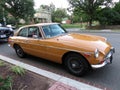 Tan MGB Hard Top Sports Car in Good Condition