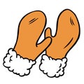 Tan Mittens Cartoon