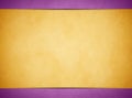 Tan parchment texture. Light Purple Header and Footer