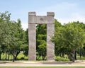 `Tan Tara`, the second of 5 individual groups of stones making up `Caelum Moor` in Richard Greene Linear Park in Arlington.