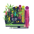 `Tanabata` of Japanese traditional event