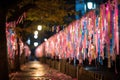 Tanabata, the Star Festival in Japan. AI Generated