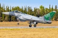 Tanagra Air Base - Greece September 5th 2023: Eurofighter Typhoon EF2000 from Saudi Arabia - Air Force at Tanagra Royalty Free Stock Photo