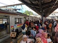 Tanah Abang Station in Jakarta Royalty Free Stock Photo