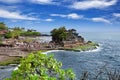 Tanah lot temple hindu temple Bali Island, Indonesia. Royalty Free Stock Photo