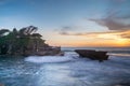 Large Waves Crashing at the Tanah Lot Temple, Bali, Indonesia Royalty Free Stock Photo