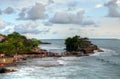 Tanah Lot Temple on Sea in Bali Island Indonesia Royalty Free Stock Photo