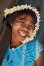 Young burmese girl, Bagan, Burma, Asia