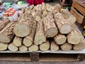 Tanaka wood, traditional herbal skin care in Myanmar.