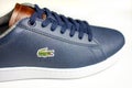 Tanakajd, Hungary - 01. 13. 2019: Closeup of Lacoste brand Shoes