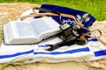 Tanakh Torah, Hebrew Bible, Tefillin and Tallit, Israel Royalty Free Stock Photo