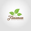 Tanaman - Nature Plant Logo Template Royalty Free Stock Photo