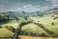 Tanat Valley at Early Autumn in Wales, UK Royalty Free Stock Photo