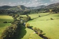 Tanat Valley at Early Autumn in Wales, UK Royalty Free Stock Photo