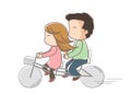 Tandem bicycle