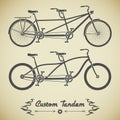 Tandem bicycle