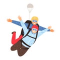 Tandem parachute jump Royalty Free Stock Photo