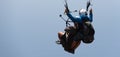 Tandem paragliding Royalty Free Stock Photo