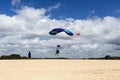 Tandem Skydive Landing on the Beach