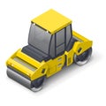 Tandem vibratory roller icon Royalty Free Stock Photo