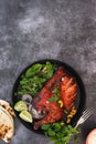 Tandoori chicken half with peshwari naan and raita Royalty Free Stock Photo