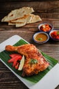 Tandoori Chicken. Indian barbecue chicken. Royalty Free Stock Photo